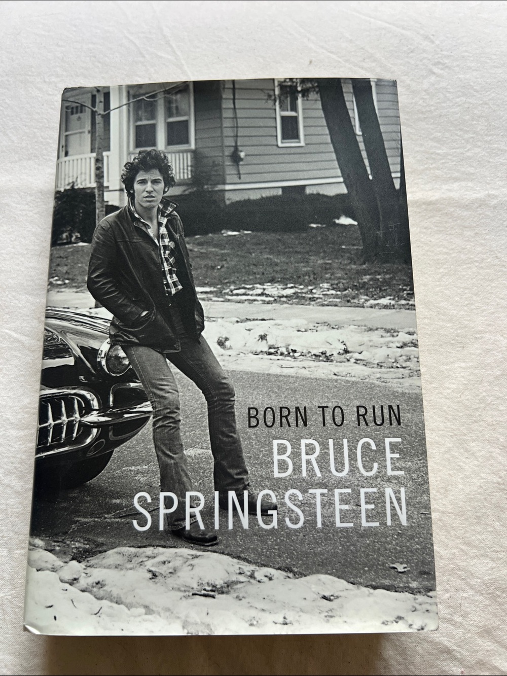 Born to Run by Bruce Springsteen - Black & White Photographic Cover